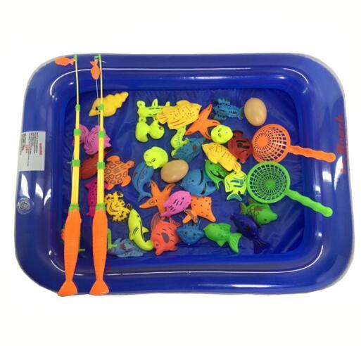 Magnetic Fishing Game Water Toy Children Boy Girl Fishing Toy Set Suit for  Kiddie Pool Water