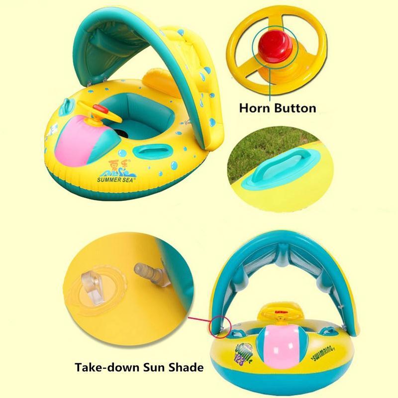 Baby Inflatable Sunshade Pool Seat