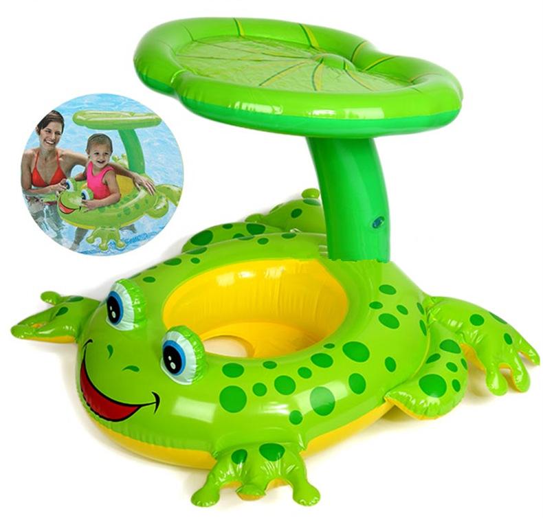 Frog sunshade Floating Kids Seat